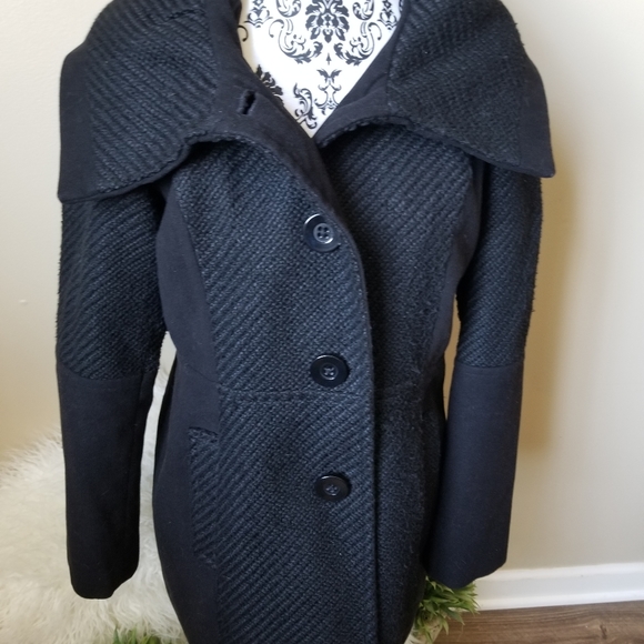 Apt. 9 Jackets & Blazers - APT 9 BLACK PEACOAT